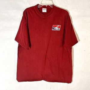 La Migra Border Patrol Maroon Red Short Sleeve T Shirt Tee